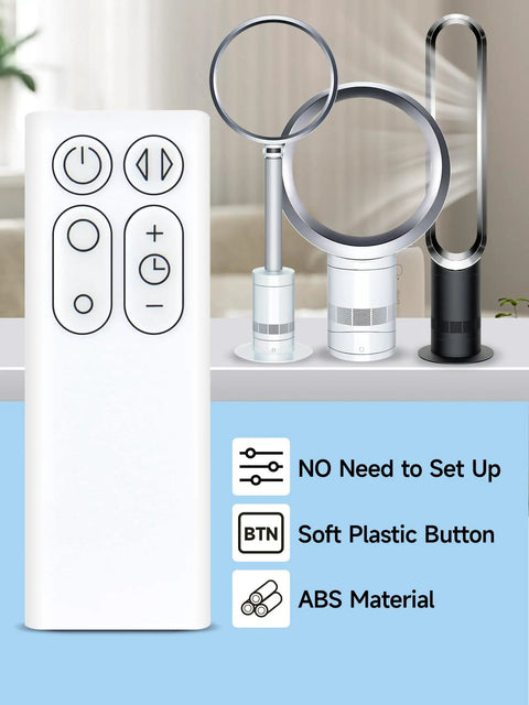 Replacement Remote for Dyson Fan AM06 AM07 AM08 Silver Finish Works with Your Dyson Model 965824-01 965824-02 No Battery Included