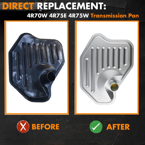 Comparison of old and new Automatic Transmission Filter With Gasket For Ford 4R70W 4R75W 4R75E Transmissions