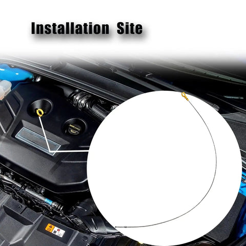 Ford 6.7L V8 Diesel Engine Oil Dipstick Replacement for 2011 to 2016 Super Duty F 250 F 350 F 450 F 550 with 6.7L Power Stroke Engine shown installed