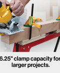 Grr-rip Clamp 4-Pack For Dovetail Grooves, One-Handed Squeeze Action Clamp With Up To 150 Lb Holding Power, fits MATCHFIT Tracks in use.