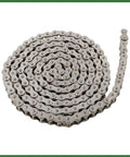 Heavy Duty 60 SS Roller Chain Kit 10 Feet Long With Connector Links For Lumber Mills Cement Plants And Mining Machinery That Runs Smooth, coiled stainless steel chain