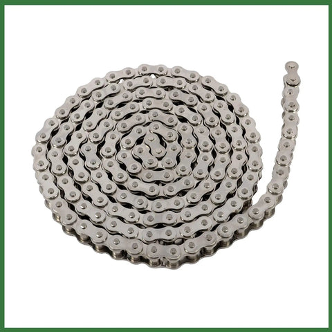 Heavy Duty 60 SS Roller Chain Kit 10 Feet Long With Connector Links For Lumber Mills Cement Plants And Mining Machinery That Runs Smooth, coiled stainless steel chain