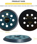 Five Inch Hook And Loop Replacement Sander Pad For Orbit Sanders 343 343K 390 390K 382 343VSK With 8 Hole Pattern