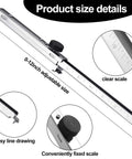 Sheet Metal Scribe Marking Gauge One Pack Precision Scribing Tool with adjustable size and clear scale for accurate marking