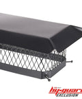 All Weather Galvanized Steel Chimney Cover With Bolt On Install Black Chimney Cap For Top Of Flue Fits Existing Flue Tiles