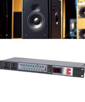 Top Notch 10 Outlet Power Sequencer And Power Conditioner With Rack Mount Frame For Home Theater Stage Audio Setup Featuring Real Time Voltage Counter Delay Switch Us Plug