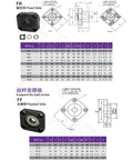 Drop In 20mm Ballscrew End Support Bearing BF15 BK15 For SFU2004 SFU2005 SFU2010 End Support Bearing, Solid And Built To Last, No Fuss Replacement For CNC Machines, 3D Printers And DIY Tool Setups. FK and FF ball screw support bearing dimensions chart