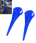 Heavy Duty Long Neck Oil Funnel Set For Cars Trucks And Suv With Wide Pour Spout, two blue funnels, 11.3 inch spout, ideal for fluid transfers.
