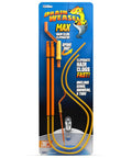 Hair Clog Busting Drain Weasel Snake Tool For Sinks Showers And Tubs 30 Inch Long With 360 Rotation Dual Wands And Handle
