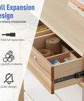 10 Inch Drawer Slides 2 Pairs Black Full Extension Ball Bearing 3 Fold Metal Dresser Runners shown in desk