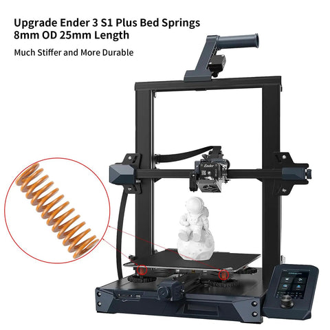 Upgrade Ender 3 S1 Plus Bed Springs 8mm OD 25mm Length yellow die springs for precise heatbed leveling