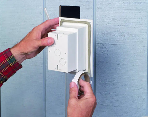 Installing Low Profile In Box Electrical Box With Weatherproof Cover For Flat Surface Retrofit Construction 1 Gang Vertical Clear Finish