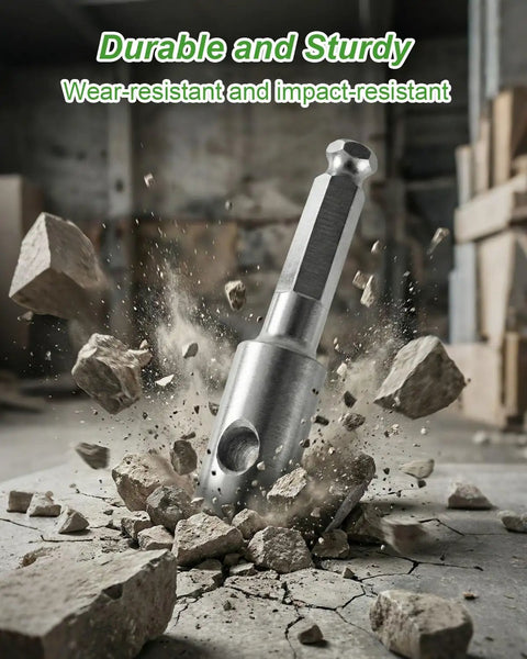 Drill Bit Adapter For DDG460 Cordless Earth Auger And Industrial Grade Pro Level Auger Bits Seven Sixteen Inch Hex Shank
