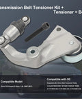 OE Replacement Belt Tensioner Assembly With Pulley And Serpentine Drive Belt Kit For 2007 2011 Honda Civic 1 8L Includes Bolt