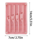 Pink seam guide, 14cm x 7cm, Seam Guide For Sewing Machine, Universal Quilting Accessory And Fabric Alignment Tool