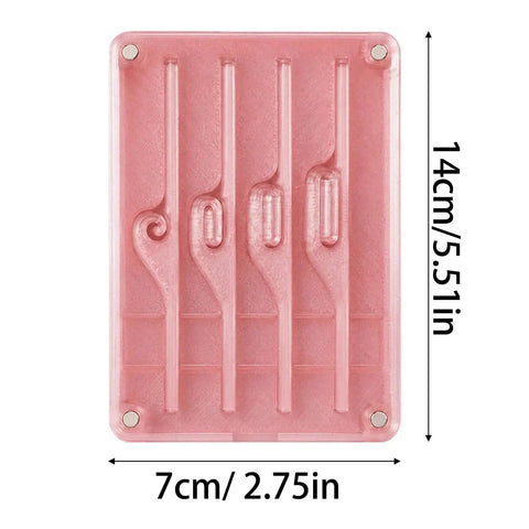 Pink seam guide, 14cm x 7cm, Seam Guide For Sewing Machine, Universal Quilting Accessory And Fabric Alignment Tool