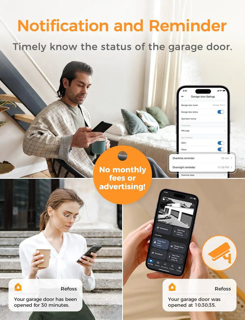 Smart WiFi Garage Door Opener With App Control And Voice Compatibility For Alexa And Google Home No Hub Needed Open Close Check Status From Anywhere Today, users receiving notifications.