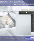 Replacement Filter Set For Winix HR900 Ultimate Pet Air Purifier With H13 True HEPA And Activated Carbon next to sleeping cat