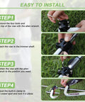 Installation steps for Ergonomic Weedeater Handle Extension For String Trimmer Keeps You Standing Up Straight And A Back Saver For Edging And Trimming 17.7 Inch Lawn Care And Landscaping