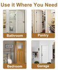 Heavy Duty Two Pack Self Closing Door Hinges 3.5 Inch Adjustable Spring Automatic Closer for bathroom, pantry, bedroom, garage doors.
