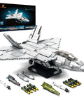 F-22 Raptor Fighter Jet Building Block Set For Military Aircraft Lovers 1837 Piece Army Construction Toys Gift For Kids 14 Plus