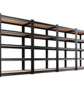Heavy Duty 5 Tier Adjustable Garage Shelving Unit 78 Inch Tall Steel Storage Rack 46 Inch Wide 20 Inch Deep Shelves Side View