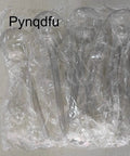 Clear Plant Watering Globes Set Of 10 Self Watering Bulbs in packaging, showing transparent PVC material