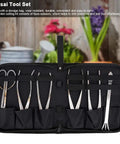 Garden Cutting Tools Set 6 Piece Stainless Steel Bud Scissors And Wire Pliers With Storage Bag for bonsai pruning