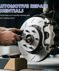 Mechanic using Six-Side In One Car Brake Caliper Compression Tool with Three Eighths Inch Square Drive for brake adjustment