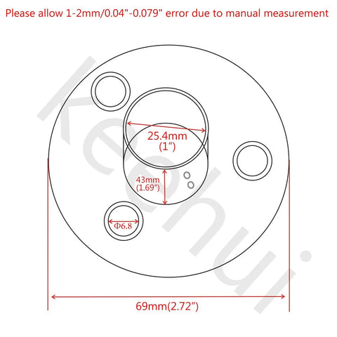 Technical diagram of Heavy Duty 316 Stainless Marine Grade Boat Hand Rail Fittings 1 Inch Round Base 90 Degree Tube Base Casting
