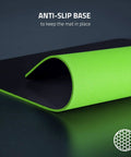 Gigantus V2 XXL Cloth Gaming Mouse Pad With Thick High Density Foam And Non Slip Base Classic Black shown in close-up view