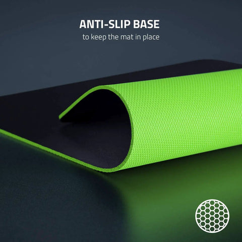 Gigantus V2 XXL Cloth Gaming Mouse Pad With Thick High Density Foam And Non Slip Base Classic Black shown in close-up view