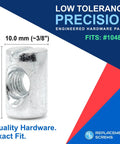 Top Shelf Cross Dowel Barrel Nuts Replacement Screws Built Different For Smooth Furniture Assembly 10mm wide zinc connector