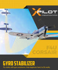 Beginner Friendly WWII F4U Corsair RC Plane With Aileron flying with Xpilot Gyro Stabilizer system in detailed view