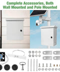 Badass Outdoor Electrical Box With Heavy Duty Cooling Fan And Smart Ventilation Design IP65 Waterproof Street Light Cabinet, accessories displayed.