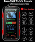 Auto Range True RMS Digital Multimeter With USB Rechargeable Battery Voltmeter Ohmmeter Full Color LCD