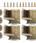 Vintage Gold Zinc Alloy Cabinet Door Catch Set Four Pcs With Beefy Magnetic Seal Keeps Cabinets Wardrobes Closets And Drawers Secure