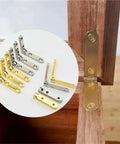 10 Pack 90 Degree Hinges For Wooden Boxes Zinc Alloy Folding With Screws Bronze Finish Heavy Duty Cabinet And Furniture Hardware