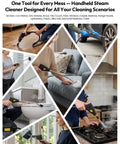 Ultra Powerful 2500W Handheld Steam Cleaner Fast Heat Up In Just 15 Seconds High Pressure 4.5 Bar for multiple cleaning scenarios.