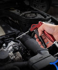 High Volume Air Blow Gun With Powerful Flow Nozzle, Retro Red Air Blower Gun in use with 4.9 Inch Stainless Steel Extension, automotive