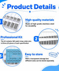 360-Piece Watch Band Link Cotter Pins Set For 6-23mm Straps, DIY Repair Kit With 18 Sizes (20 Pins Each), Easy Quick Band Fixes For Most Watches, Replacement Pins For Leather, Metal, And Rubber Straps, stainless steel in storage box