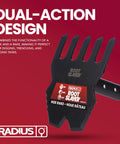 Dual Hoe And Rake Garden Tool With 58 Inch Fiberglass Shaft showing dual-action design feature