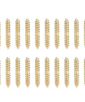 Top Shelf Double Ended Steel Screws M5 M6 Zinc Plated pack of 20, double threaded design for woodworking projects.