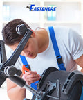 Man assembling a chair using Hardcore Button Head Socket Cap Screws 10 Pack 5/16-24 X 1/2 Inch 18-8 Stainless Steel.