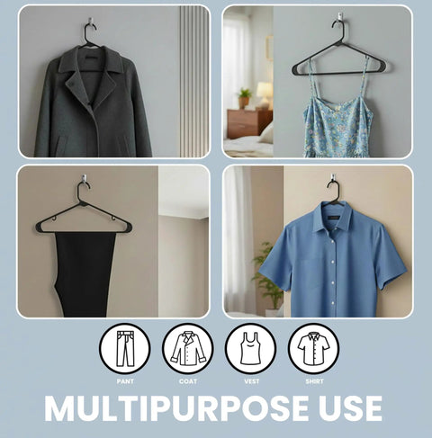 Solid Black Plastic Clothes Hangers 50 Pack With Built In Non Slip Velvet Strap Hooks For Sweaters Jackets And Jeans Super Slim Space Saver For A No Fuss Closet