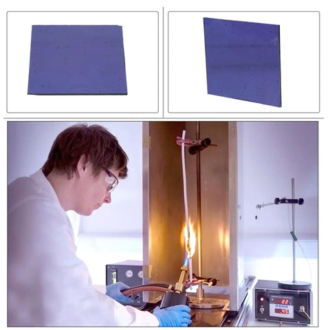 Blue Cobalt Glass Sheet for Labs and Industrial Use Portable Lab Glassware for Flame Color Reactions and Filtering Protective Glass Tool for Experiments and Cement Plant Testing in flame test setup