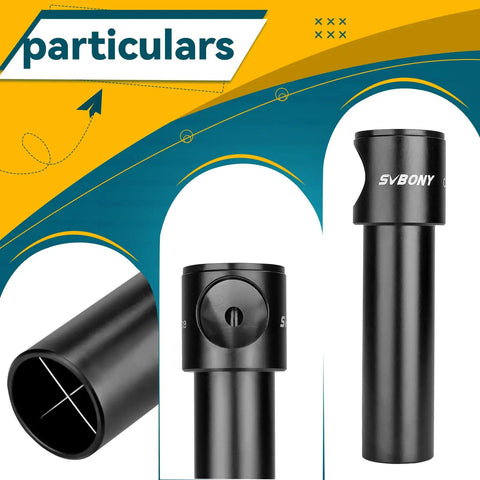 Collimating Cheshire Eyepiece 1.25 Inch For Newtonian Reflector Telescopes Built To Nail Precise Alignment Easy Setup Crystal Clear Optics