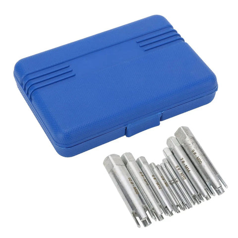 Ultimate Damaged Screw Extractor Kit With 10 Pieces Of Hardened Alloy Steel Bits To Quickly Remove Rusty Stripped Screws For All Your DIY Projects And Home Repairs Without Wasting Time Or Breaking Valuable Tools, blue case