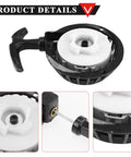 Beefy Aluminum Alloy Easy Recoil Pull Start Starter For 47cc 49cc Pocket Bike Mini Moto ATV Quad Dirt Bike Scooter 2 Stroke Black