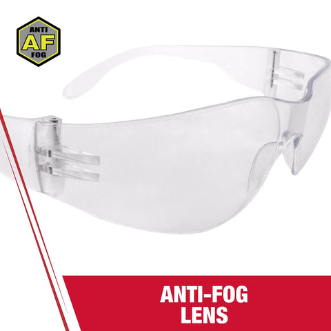 Lightweight Safety Glasses With Crisp Clear Antifog Lenses For Sharp Vision And Ridiculously Cozy Comfort During Tough Jobs Or Any Long Day On The Grind